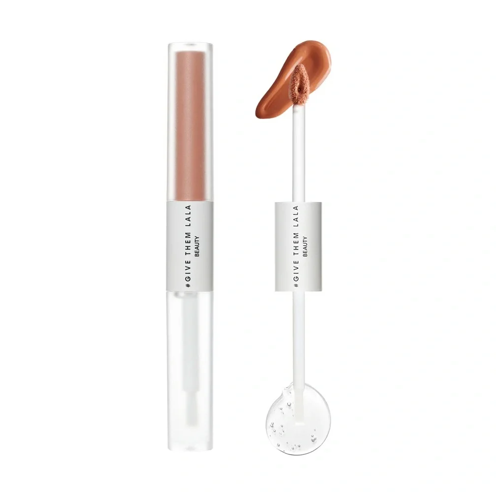GIVE THEM LALA Beauty Matte & Moisture 2 in 1 Lip Duo Wand In Birthday Suit